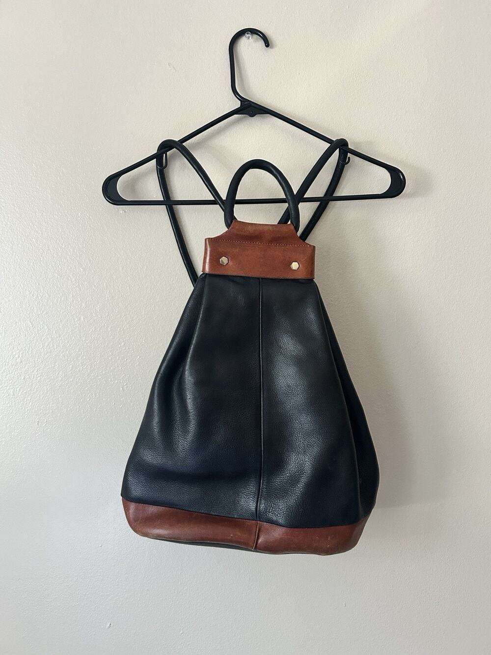 Vintage Pattie Jarrell Colorado Artisan Leather Backpack / Convertible Bag